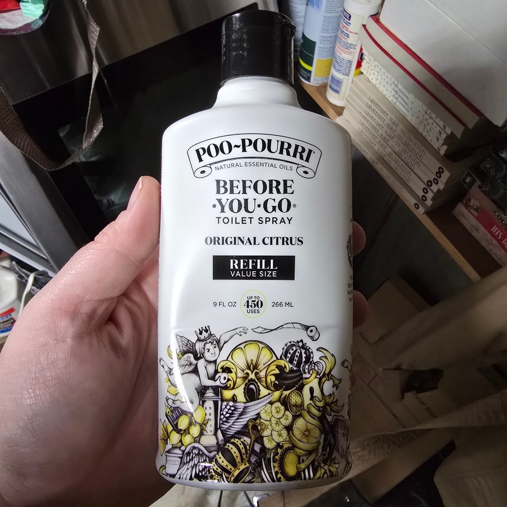 Poo-Pourri Before-You-Go Toilet Spray Refill Original Citrus 9oz 450 Uses NEW